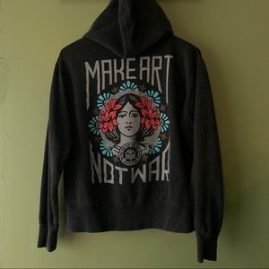 Obey “Make Art Not War” Zip-up Hoodie